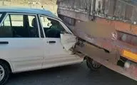  یک فوتی و دو زخمی در پی برخورد پراید با کامیون در کمربندی کرمانشاه
