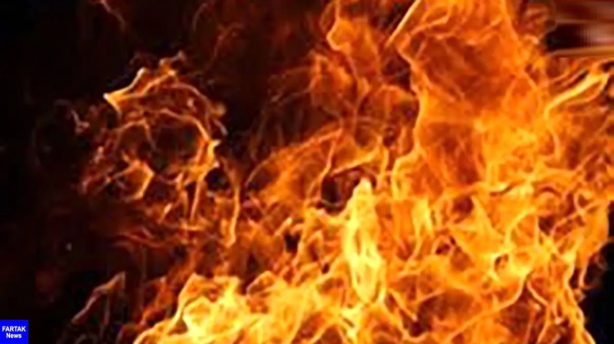 آتش سوزی خط لوله گاز در شادآباد تهران