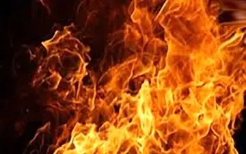 آتش سوزی خط لوله گاز در شادآباد تهران