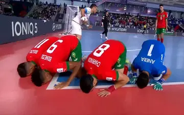 گل اول تیم ملی فوتسال مراکش به ایران + ویدئو