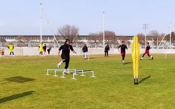 حضور عباس‌زاده در تمرینات تراکتور