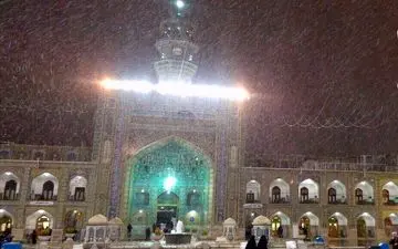 حرم امام رضا سفید پوش شد