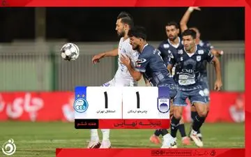 خلاصه بازی چادرملو 1 - استقلال 1 + ویدئو