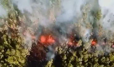 تصاویر هوایی وحشتناک از فوران آتشفشان هاوایی + فیلم