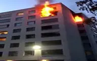 فرار مرگبار یک مرد از میان شعله‌های آتش + فیلم 