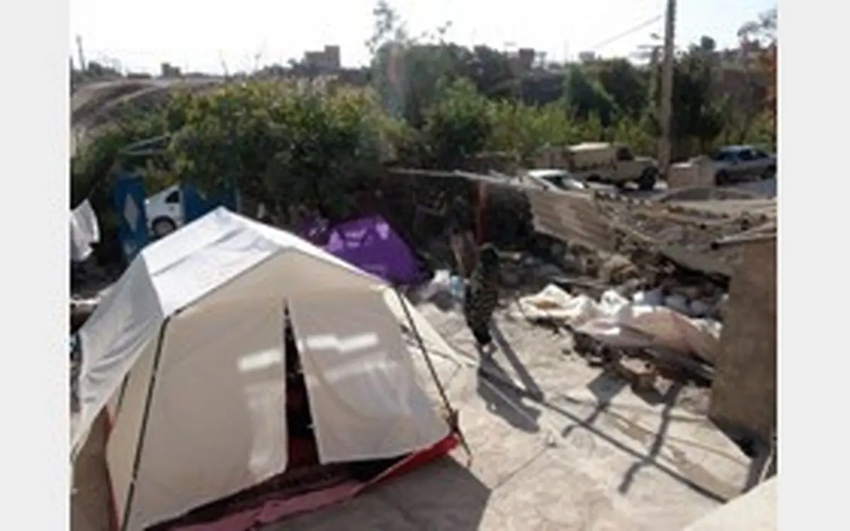 گازگرفتگی مرگبار در چادر زلزله زدگان