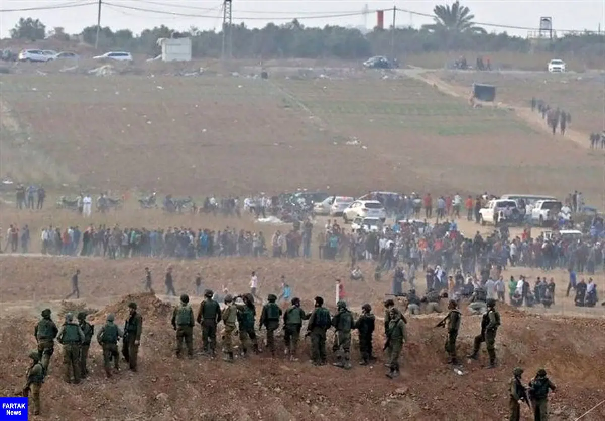 زخمی شدن 241 نفر در حمله نظامیان صهیونیست به راهپیمایی بازگشت