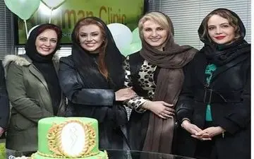 پوشش و میکاپ بازیگران زن در کلینیک زیبایی