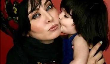 ژست عاشقانه فقیهه سلطانی به همراه دخترش (عکس)