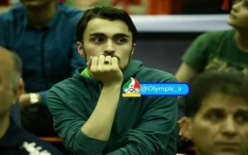 عکس/ حضور سید احمد خمینی در ورزشگاه آزادی