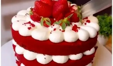 کیک خاص و خوشمزه برای میهمانی و تولد | کیک ردولوت کافی شاپی+ویدئو