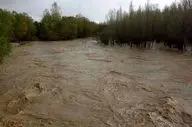 سیلاب و آبگرفتگی معابر در شهر درگهان، جزیره قشم + ویدئو