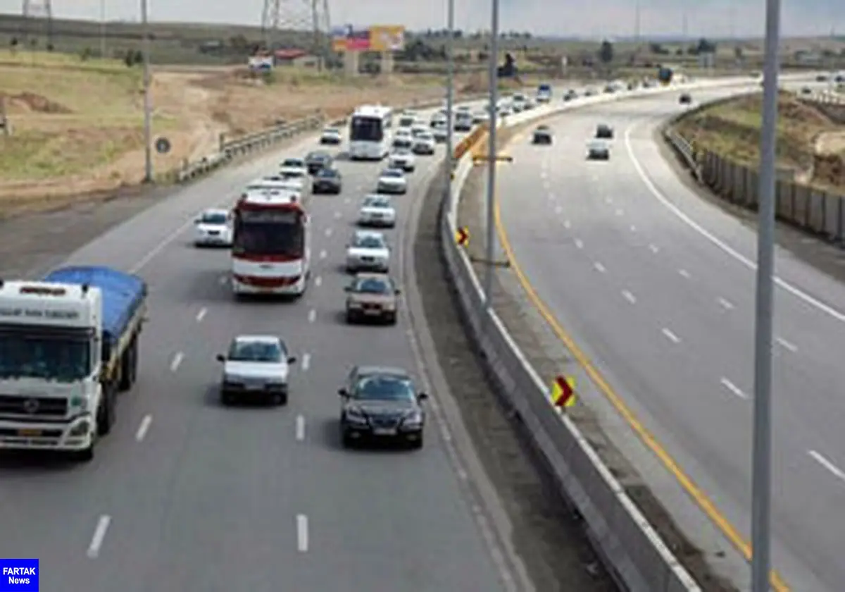  ترافیک عادی و روان در جاده های کشور