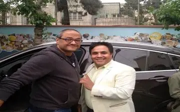 رامبد جوان به همراه خودروی لوکسش! + عکس