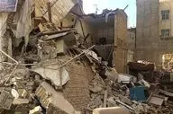 ریزش ساختمان مسکونی در کرمانشاه و محبوس شدن ۴ نفر از ساکنین