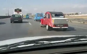 رژه خاطرات دهه 40 در اتوبان کرج - قزوین