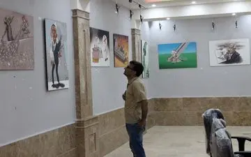نمایشگاه کاریکاتور بصیرت در نگارخانه هنرگشایش یافت