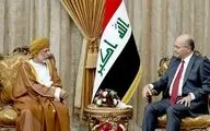 برهم صالح در دیدار با بن علوی: ثبات عراق عامل اصلی امنیت منطقه است