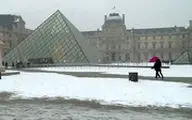 حال و هوای پاریس در اولین برف زمستانی