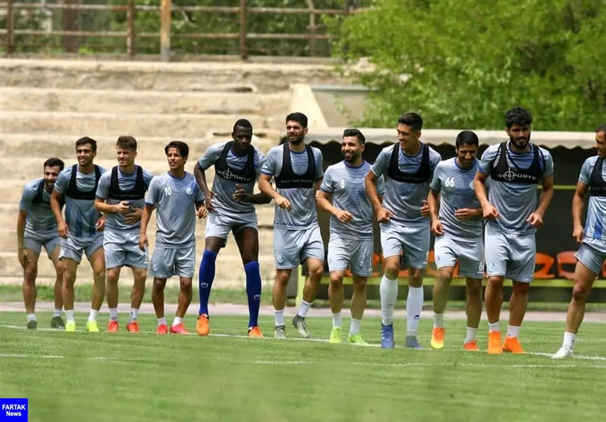 گزارش آخرین تمرین تیم فوتبال استقلال پیش از بازی با تراکتور