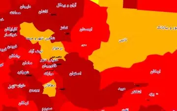 ماجرای قرمز شدن نقشه کرونایی کشور 