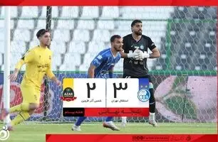 خلاصه بازی استقلال 3 - شمس آذر 2 + ویدئو