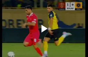 گل اول پرسپولیس به سپاهان + ویدئو