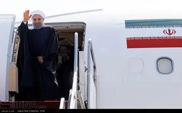 بدرقه رسمی رییس‌جمهور به کشور روسیه + تصاویر