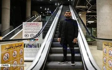 تصویری از تیپ عجیب ستاره پرسپولیس