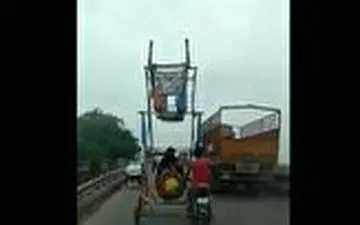 خودروی عجیبی که مبتکر هندی ساخت! 