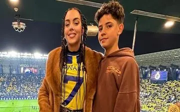 شوخی زشت پسر رونالدو با جورجینا!!