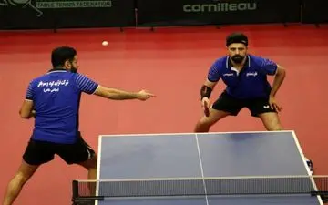  تیم تنیس روی میز دونفره ایران به نیمه نهایی نرسید