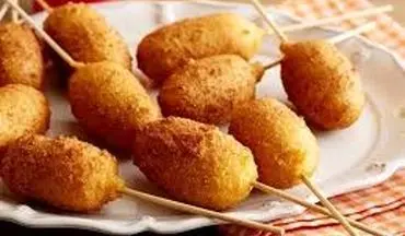 طرز تهیه مینی کورن داگ | فست فود خوشمزه