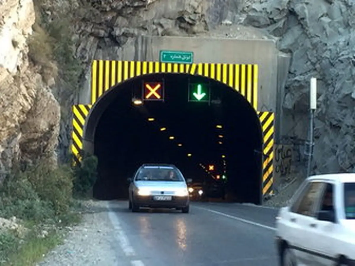  اعمال محدودیت ترافیکی در جاده چالوس