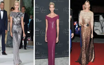 وقار مینیمالیستی پرنسس موناکو؛ ۱۷ مدل لباس شب درخشان از پرنسس شارلین