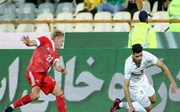 گل اول ایران به روسیه + ویدئو