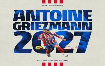 رسمی؛ گریزمان تا سال ۲۰۲۷ در اتلتیکومادرید می‌ماند
