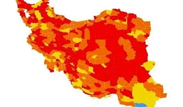 رنگ آبی به نقشه ایران بازگشت