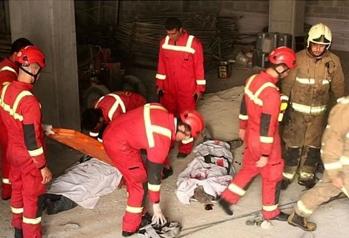  تهران| سقوط مرگبار ۲ نصاب به چاهک آسانسور + تصاویر