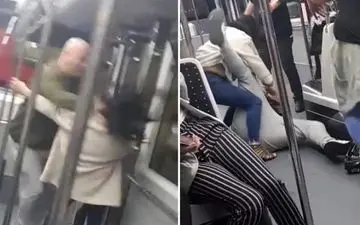 صحنه وحشتناکی که زوج انگلیسی در داخل اتوبوس رقم زدند!