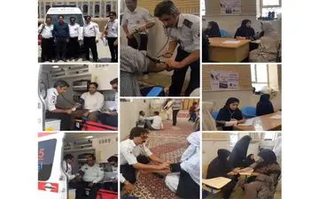 خدمات اورژانس ۱۱۵ در مراسم روز جهانی قدس در سطح کشور