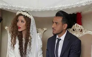 مراسم عقد فوتبالیست معروف با خانم بازیگر