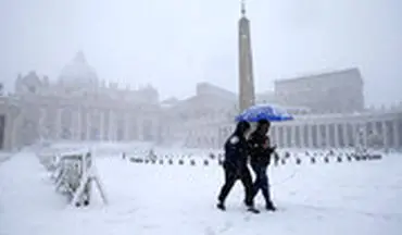 بارش برف یک متری در ایتالیا!