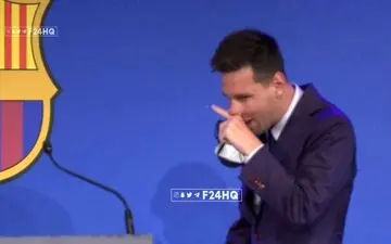 اشک‌های لیونل مسی در مراسم وداع با بارسلونا