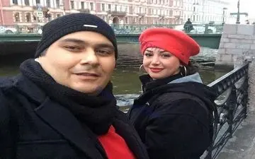 تیپ متفاوت بازیگر مشهور طنز و همسرش در روسیه+عکس