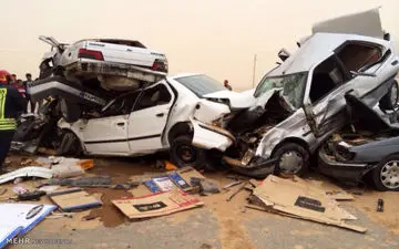 تصادف در اتوبان همت