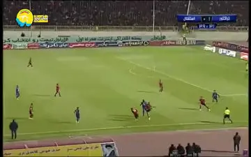 گل اول استقلال به تراکتور + فیلم