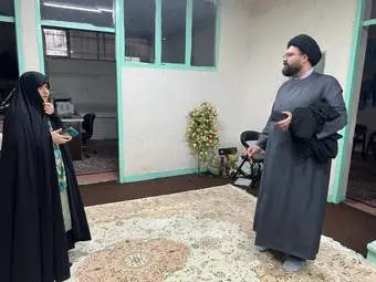 بازدید حجت الاسلام سید حسین مطهری از حوزه علمیه بانوان شهر قدس 
