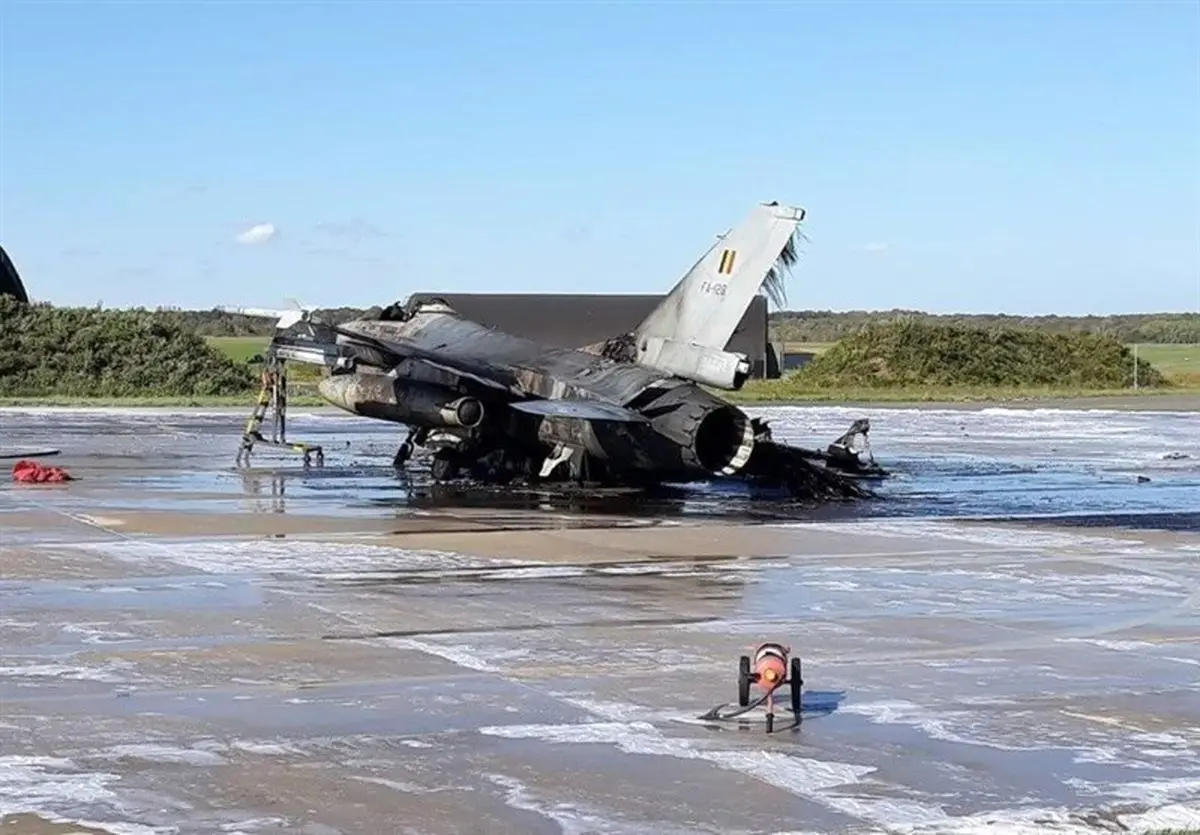  علت نابودی اف-۱۶ بلژیک؛ آتش خودی!