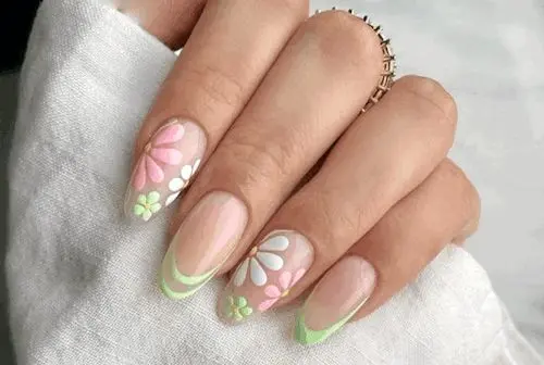 طرح ناخن‌های ساده و رنگی